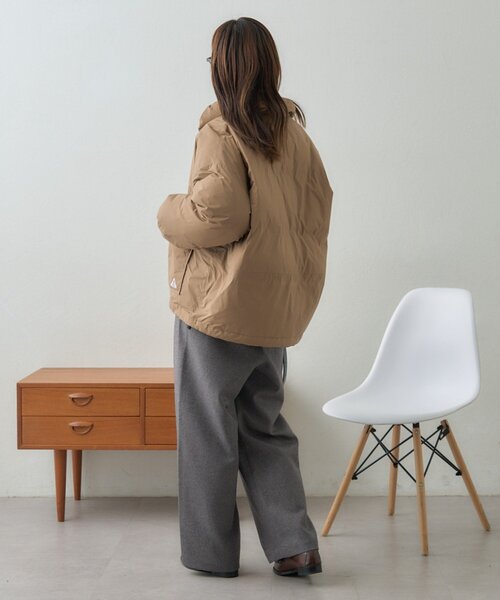 GEVACO（ゲバコ）の「【GEVACO】ノンステッチミドル中綿ジャケット（ダウンジャケット/コート・レディース・ベージュ/イエロー/ブラック・SMALL/MEDIUM/LARGE）」の21枚目の写真