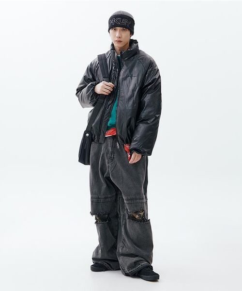 NOT4NERD(ノットフォーナード)の「Camo Patch Work Layered Denim Pants - Black(デニムパンツ・レディース・その他・LARGE/X-LARGE)」の8枚目の写真