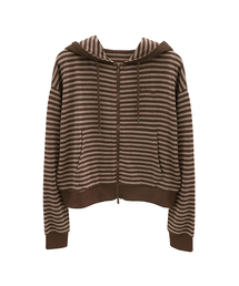 Jours Stripe Hoody Zip-up_3Colors