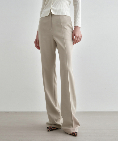 MONGDOL(モンドル)の「セミブーツカットスラックス ベージュ MDPT021BEIGE(スラックス・レディース・その他・SMALL/MEDIUM/LARGE)」の2枚目の写真