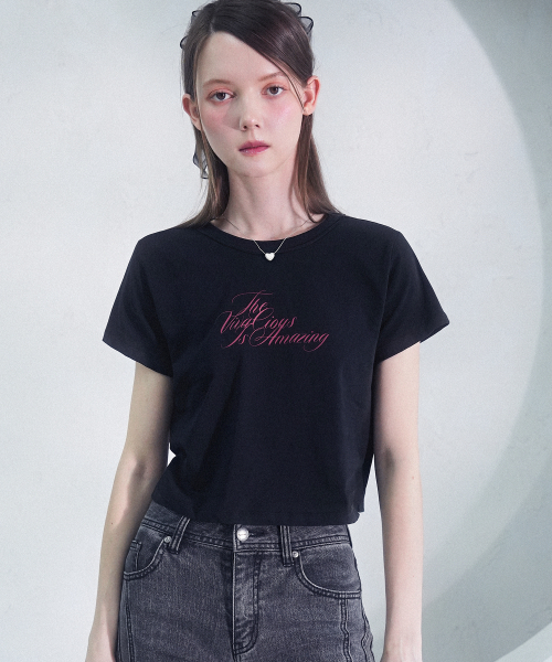 Vivacious(ビバシャス)の「Odette Crop Tee WHITE(Tシャツ/カットソー・レディース・ホワイト・SMALL/MEDIUM)」の2枚目の写真