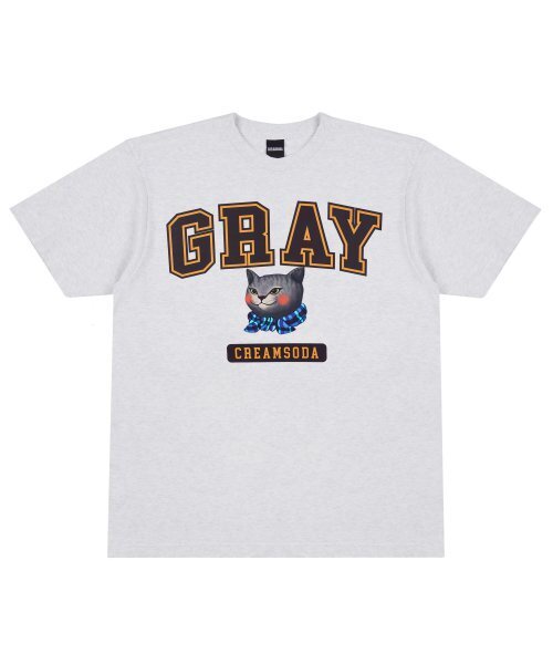CREAM SODA LAB(クリームソーダラボ)の「グレー ロゴ 半袖Tシャツ ライトグレー ダークブラウン(Tシャツ/カットソー・メンズ・その他・LARGE/MEDIUM/X-LARGE/XX-LARGE)」の9枚目の写真