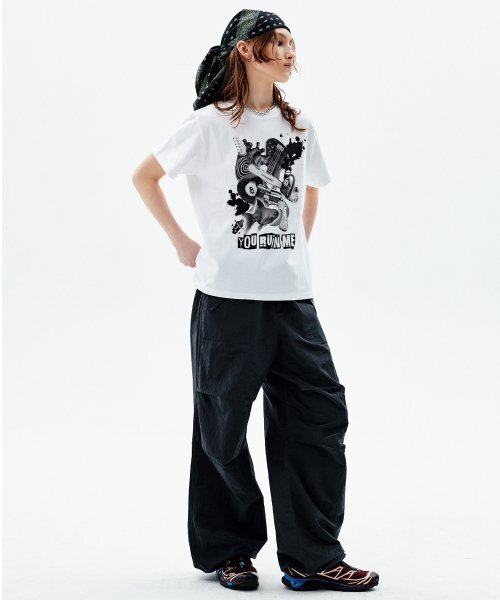 runningHIGH（ランニングハイ）の「ルイン ミ ハーフスリーブT [ホワイト]（Tシャツ/カットソー・レディース・その他・LARGE/MEDIUM）」の3枚目の写真