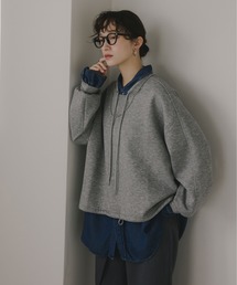 210nouve（トゥージュヌーブ）の「ドロストネック ダンボール プルオーバー（スウェット）」