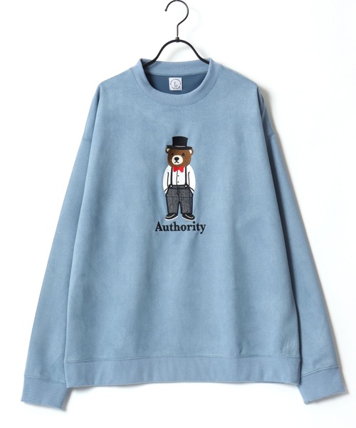 Lazar(ラザル)の「Bear Embroidery Faux Suede Sweat/オーバーサイズ フェイクスウェード クマ刺繍 スウェット トレーナー/レディース メンズ(スウェット・レディース・サックスブルー/グレー系その他/ホワイト系その他/グレー/チャコールグレー/アイボリー・M/L)」の18枚目の写真