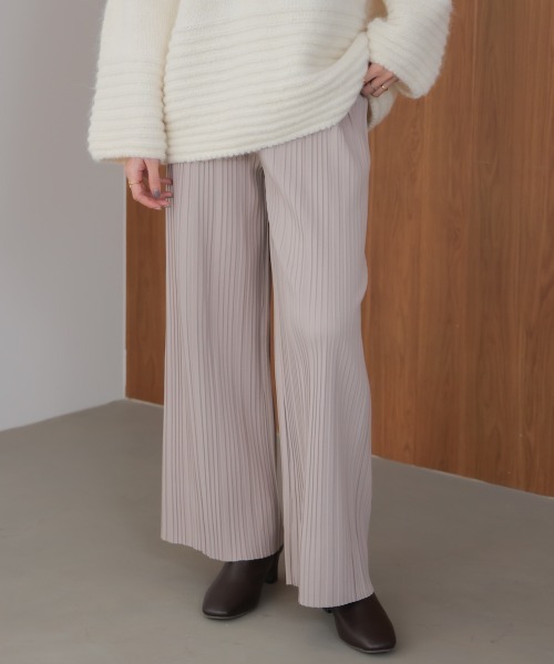 Bou Jeloud(ブージュルード)の「起毛プリーツパンツ(その他パンツ・レディース・ベージュ/A/ブラック/ブラウン・M)」の7枚目の写真