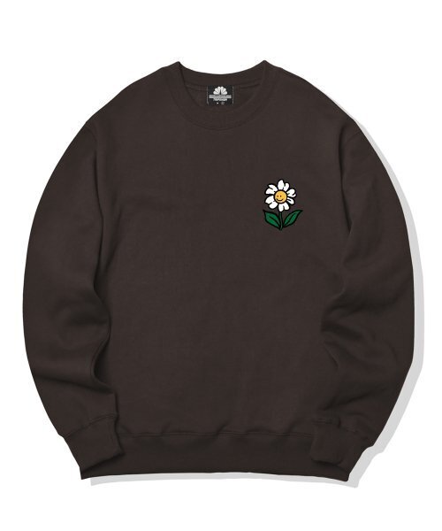 TRIPSHION(トリップション)の「シングルフラワーロゴクルーネック - ブラウン(スウェット・メンズ・その他・MEDIUM/LARGE/X-LARGE)」の1枚目の写真