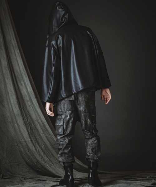 NO ID.（ノーアイディ）の「【NO ID.】Synthetic Leather Big Hooded 
