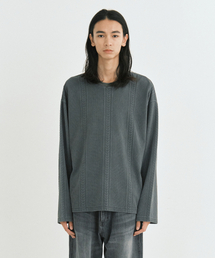 ENDOOR（エンドア）の「Time stitch vtg long sleeve (vtg olive)（Tシャツ/カットソー）」
