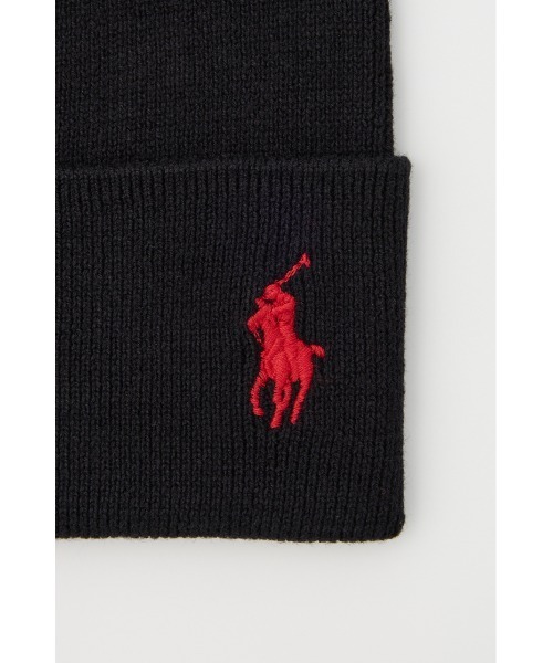 SHEL'TTER ORIGINAL（シェルターオリジナル）の「【POLO RALPH LAUREN】コットン ビーニー（キャップ・レディース・ネイビー/ブラック/グレー・FREE）」の4枚目の写真