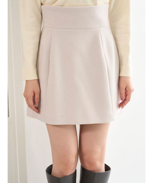 SNIDEL(スナイデル)の「構築ミニスカート(スカート・レディース・ブラック/ライトベージュ/イエロー・0/1)」の5枚目の写真