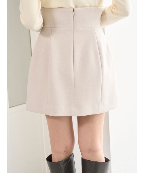 SNIDEL(スナイデル)の「構築ミニスカート(スカート・レディース・ブラック/ライトベージュ/イエロー・0/1)」の6枚目の写真