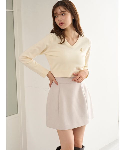 SNIDEL(スナイデル)の「構築ミニスカート(スカート・レディース・ブラック/ライトベージュ/イエロー・0/1)」の11枚目の写真