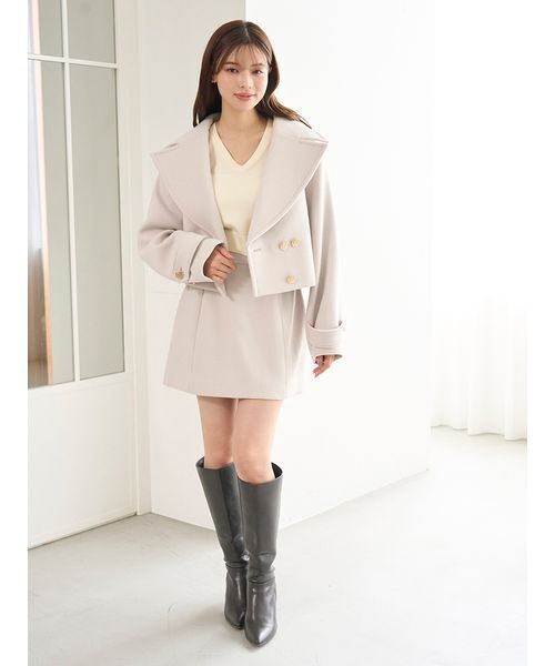 SNIDEL(スナイデル)の「構築ミニスカート(スカート・レディース・ブラック/ライトベージュ/イエロー・0/1)」の13枚目の写真