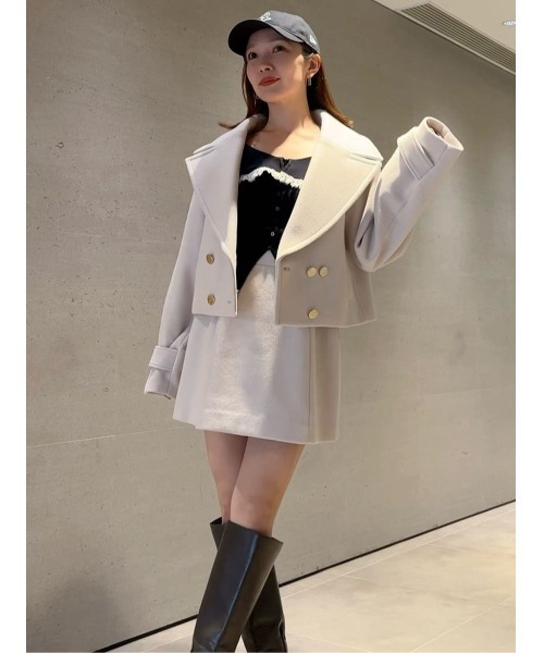 SNIDEL（スナイデル）の「構築ミニスカート（スカート・レディース・ブラック/ライトベージュ/イエロー・0/1）」の15枚目の写真