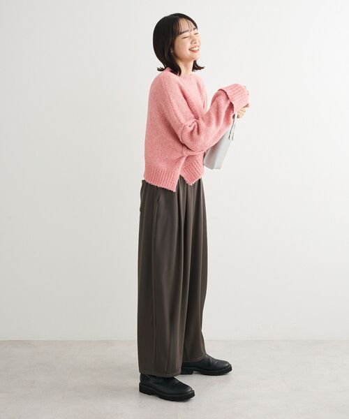 Green Parks(グリーンパークス)の「ウエストタックイージーパンツ(その他パンツ・レディース・カーキ/ブラック/チャコールグレー・FREE)」の8枚目の写真