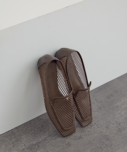 SALON adam et rope'（サロン アダム エ ロペ）の「【W S（ドゥーブル）】メッシュローファー（ローファー・レディース・ダークブラウン/ブラック・37.5/37/36.5/36）」の21枚目の写真