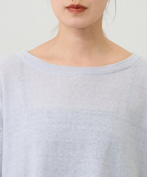 SHENERY（シーナリー）の「シアーワイドニット（ニット/セーター・レディース・ライトグレー/ミント/ブラック/オフホワイト・FREE）」の19枚目の写真