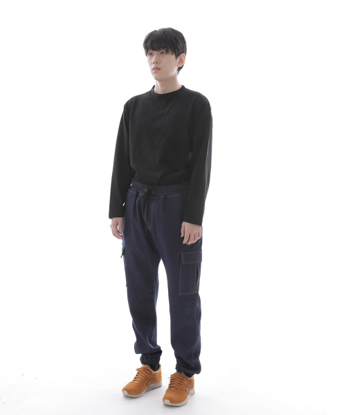 SAINTCREW(セントクルー)の「レトロラインカーゴジョガーデニムパンツ RL-311CJ ダークブルー(デニムパンツ・メンズ・その他・SMALL/MEDIUM/LARGE/X-LARGE)」の4枚目の写真