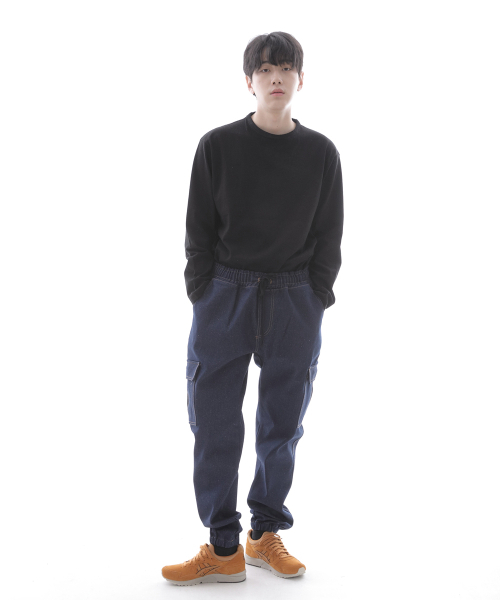 SAINTCREW(セントクルー)の「レトロラインカーゴジョガーデニムパンツ RL-311CJ ダークブルー(デニムパンツ・メンズ・その他・SMALL/MEDIUM/LARGE/X-LARGE)」の8枚目の写真