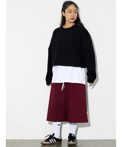 PHILIPPAKER(フィリップペイカー)の「バミューダジャイアントツーピンタックスウェット9部パンツバーガンディ(その他パンツ・メンズ・その他・MEDIUM/LARGE/X-LARGE)」の5枚目の写真