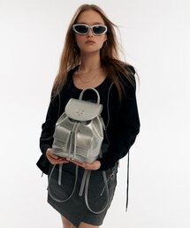 CHRISTINE PROJECT（クリスティンプロジェクト）の「CHRISTINE MINI BACKPACK (SILVER GLASS)（バックパック/リュック・レディース）」