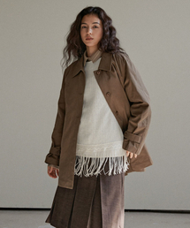 OURO（アウロ）の「QUILTED TRENCH COAT [ BROWN ]（チェスターコート）」