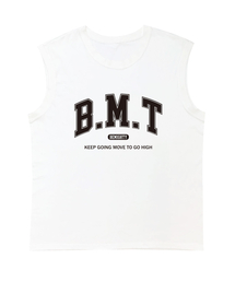 BEMIGHTY（ビーマイティー）の「ロゴレタリングスリーブレスTシャツ[ホワイト]（Tシャツ/カットソー）」