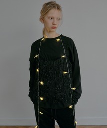 LE CIEL BLEU | グリッターフリンジキャミトップ / Glitter Fringe Cami Top(シャツ/ブラウス)