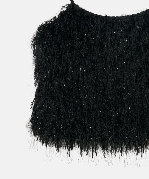 LE CIEL BLEU（ルシェルブルー）の「グリッターフリンジキャミトップ / Glitter Fringe Cami Top（シャツ/ブラウス・レディース・ブラック・36）」の10枚目の写真
