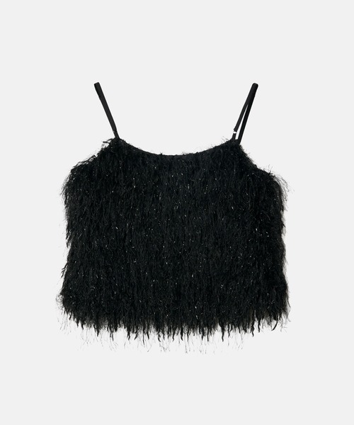 LE CIEL BLEU（ルシェルブルー）の「グリッターフリンジキャミトップ / Glitter Fringe Cami Top（シャツ/ブラウス・レディース・ブラック・36）」の8枚目の写真