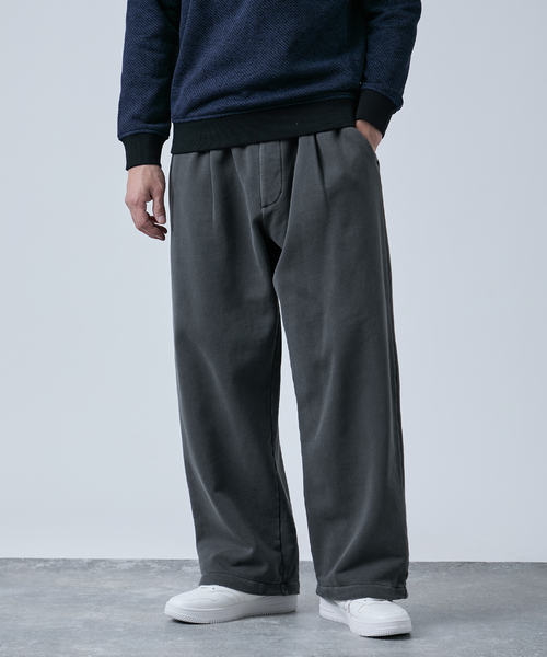 B.C STOCK（ベーセーストック）の「スウェットオーバーパンツ（スウェットパンツ・メンズ・ブラック/グレー/チャコールグレー・LARGE/MEDIUM）」の2枚目の写真