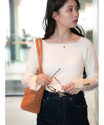 Te chichi（テチチ）の「【ZOZO限定】スクエアネック袖ボタンリブニットプルオーバー（ニット/セーター）」