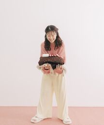 【YUNA SANTA】トウィンクルベロアパンツ 【低身長・小柄女性】