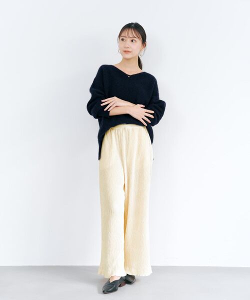 COHINA（コヒナ）の「【YUNA SANTA】トウィンクルベロアパンツ 【低身長・小柄女性】（その他パンツ・レディース・ホワイト/ブラック/ピンク・SHORT/REGULAR）」の15枚目の写真