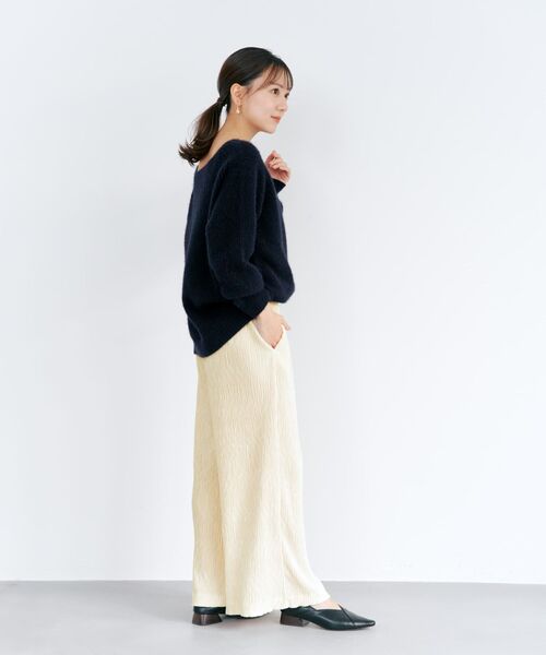COHINA（コヒナ）の「【YUNA SANTA】トウィンクルベロアパンツ 【低身長・小柄女性】（その他パンツ・レディース・ホワイト/ブラック/ピンク・SHORT/REGULAR）」の16枚目の写真