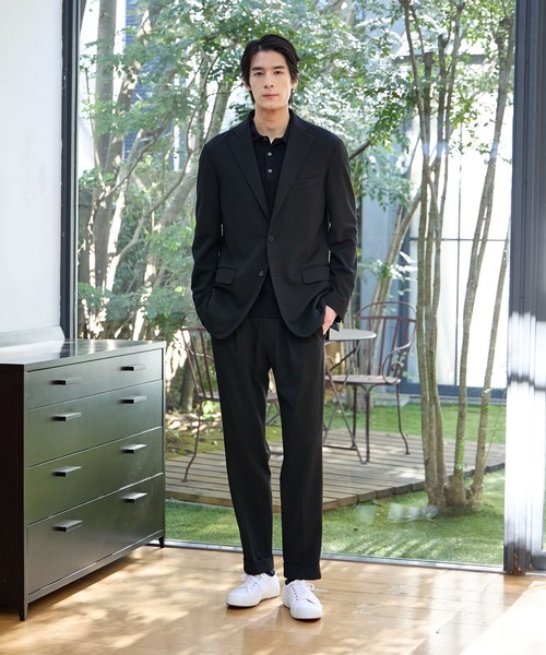 GLOBAL WORK(グローバルワーク)の「ストレッチハニカムパンツ/Salon de GW/600875(スラックス・メンズ・ブラック/ネイビー・X-LARGE/LARGE/MEDIUM/SMALL)」の5枚目の写真