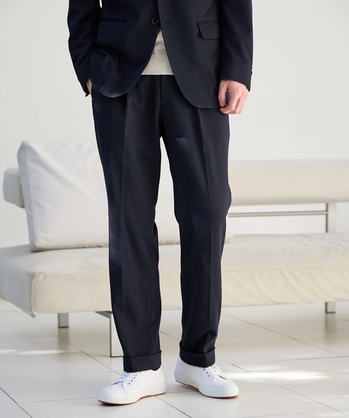 GLOBAL WORK(グローバルワーク)の「ストレッチハニカムパンツ/Salon de GW/600875(スラックス・メンズ・ブラック/ネイビー・X-LARGE/LARGE/MEDIUM/SMALL)」の14枚目の写真