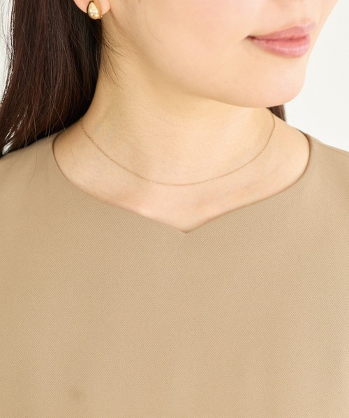 LAVEANGE(ラビアンジェ)の「シアースリーブ切替ワンピース│一枚で華やぐ/上品見え/ロングワンピース/オケージョン/洗える/レース/セレモニー(ドレス・レディース・モカ/ブラック・M/LL/3L/4L/5L)」の18枚目の写真