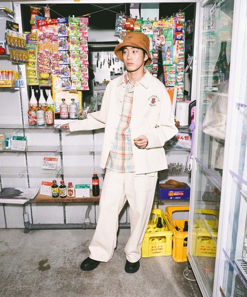 niko and...（ニコアンド）の「[niko and ...JEANS]DENIM BUSH PANTS（デニムパンツ・メンズ・オフホワイト/インディゴブルー・LARGE/MEDIUM）」の3枚目の写真