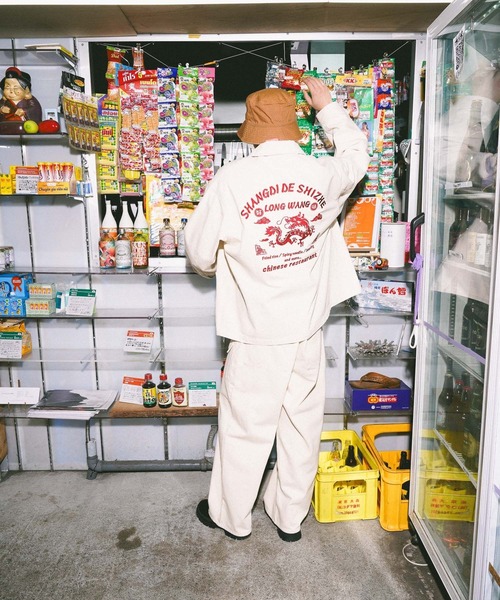 niko and...（ニコアンド）の「[niko and ...JEANS]DENIM BUSH PANTS（デニムパンツ・メンズ・オフホワイト/インディゴブルー・LARGE/MEDIUM）」の5枚目の写真