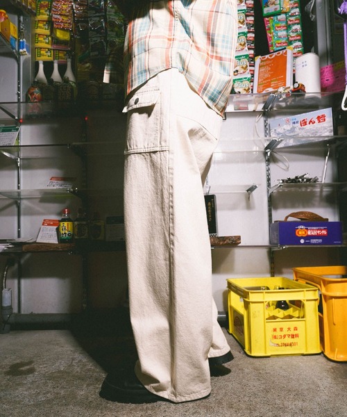 niko and...（ニコアンド）の「[niko and ...JEANS]DENIM BUSH PANTS（デニムパンツ・メンズ・オフホワイト/インディゴブルー・LARGE/MEDIUM）」の7枚目の写真