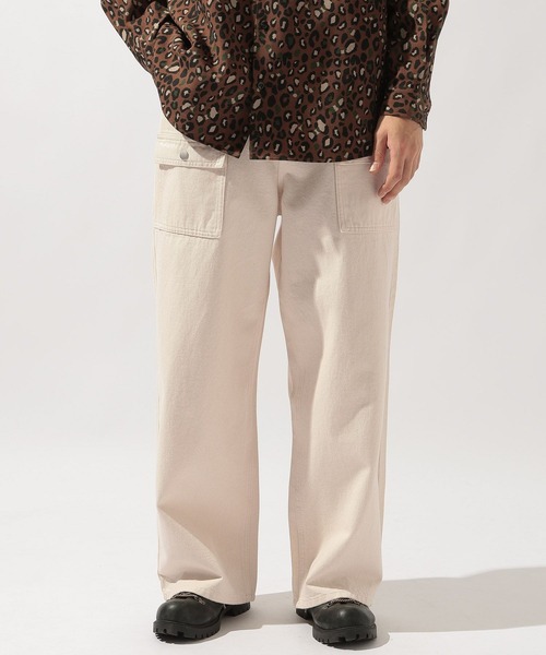 niko and...（ニコアンド）の「[niko and ...JEANS]DENIM BUSH PANTS（デニムパンツ・メンズ・オフホワイト/インディゴブルー・LARGE/MEDIUM）」の16枚目の写真