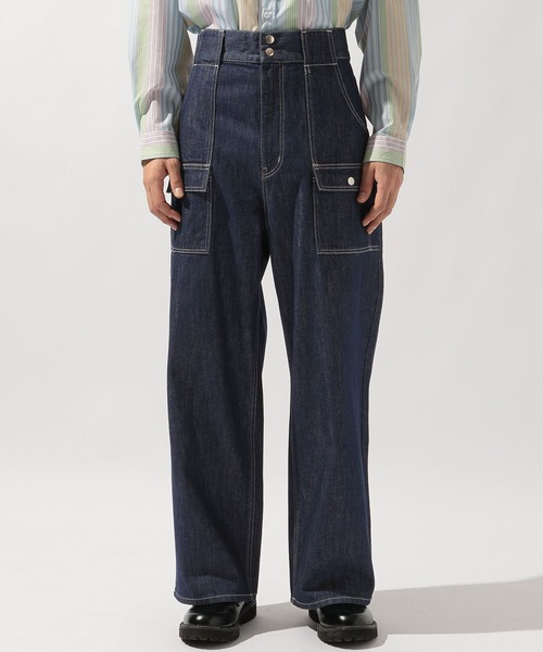 niko and...（ニコアンド）の「[niko and ...JEANS]DENIM BUSH PANTS（デニムパンツ・メンズ・オフホワイト/インディゴブルー・LARGE/MEDIUM）」の22枚目の写真