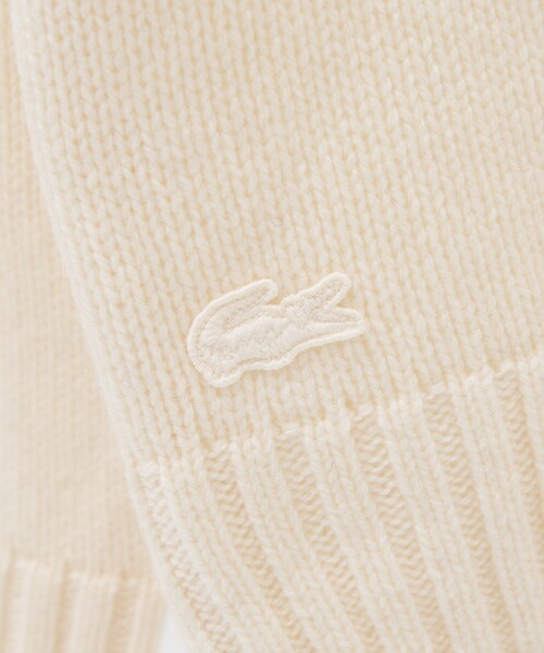 LACOSTE(ラコステ)の「【LACOSTE / ラコステ】ブランドネームロゴシャギーニッティングセーター(ニット/セーター・メンズ・ホワイト/ブラック・L/M)」の7枚目の写真