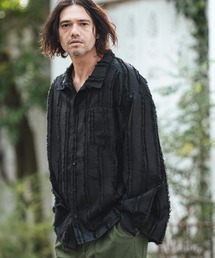 ms6356- Fringe Stripe Shirts ストライプシャツ(PF-261-010)