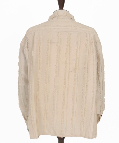 CAMBIO（カンビオ）の「ms6356- Fringe Stripe Shirts ストライプシャツ(PF-261-010)（シャツ/ブラウス・メンズ・ナチュラル/ブラック・L/M）」の17枚目の写真