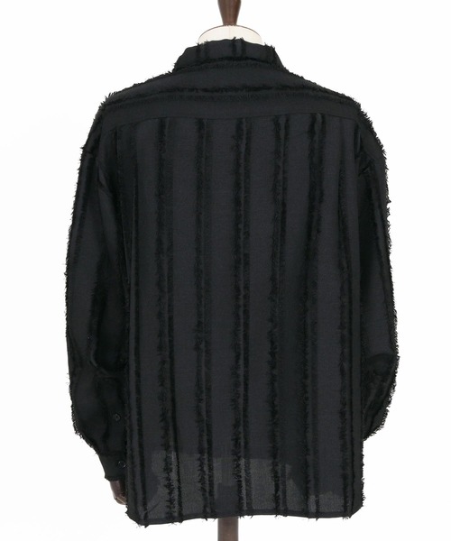 CAMBIO（カンビオ）の「ms6356- Fringe Stripe Shirts ストライプシャツ(PF-261-010)（シャツ/ブラウス・メンズ・ナチュラル/ブラック・L/M）」の20枚目の写真