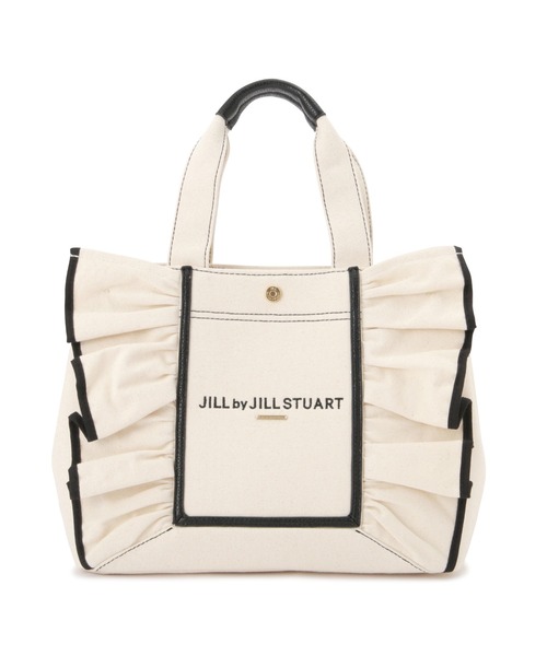 JILL by JILL STUART(ジルバイジルスチュアート)の「フレームフリルトート大(トートバッグ・レディース・ピンク/ホワイト/ブラック/ホワイト系その他・FREE)」の12枚目の写真