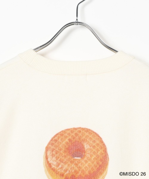 LEPSIM(レプシィム)の「【Mister Donut】12ゲージドーナツプルオーバー 627321(ニット/セーター・レディース・アイボリー/ブラック・FREE)」の3枚目の写真